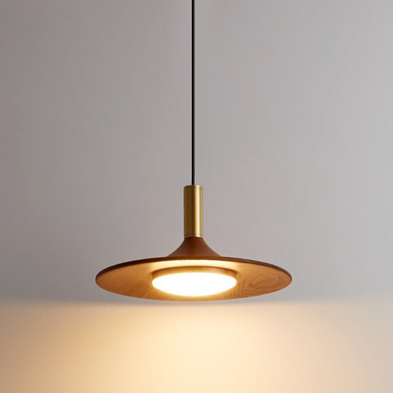 Lámpara de Araña Moderna Minimalista de Disco Redondo de Hierro con LED para Comedor 
