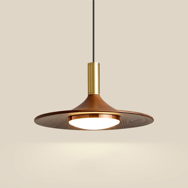 Lámpara de Araña Moderna Minimalista de Disco Redondo de Hierro con LED para Comedor 