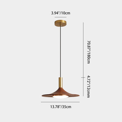 Lámpara de Araña Moderna Minimalista de Disco Redondo de Hierro con LED para Comedor 