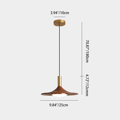 Lámpara de Araña Moderna Minimalista de Disco Redondo de Hierro con LED para Comedor 