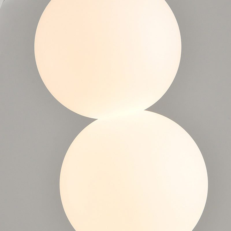 Contemporary Scandinavian Gourd Aluminum Acrylic LED Pendant Light For Bedroom