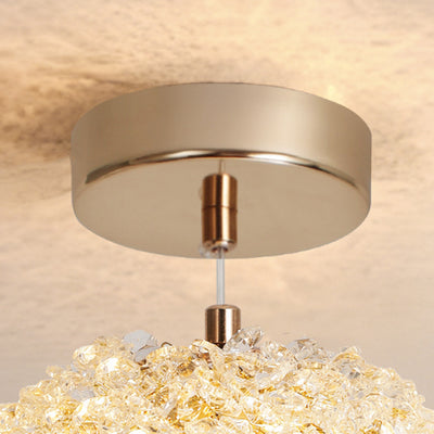 Modern Minimalist Ball Circular Crystal Iron 1-Light Pendant Light For Hallway
