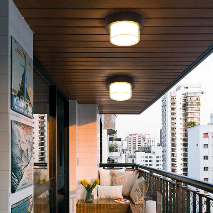 Luz de techo empotrada LED de aluminio acrílico cuadrada redonda minimalista moderna para pasillo 