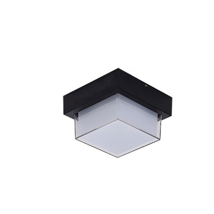 Plafonnier LED en aluminium acrylique carré rond minimaliste moderne pour couloir 