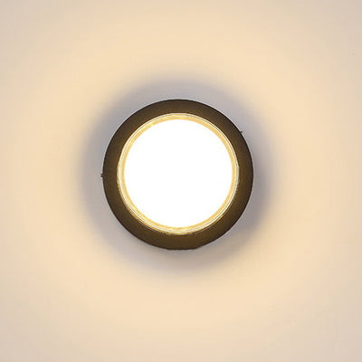 Modern Minimalist Round Square Aluminum Acrylic LED Flush Mount Ceiling Light For Hallway