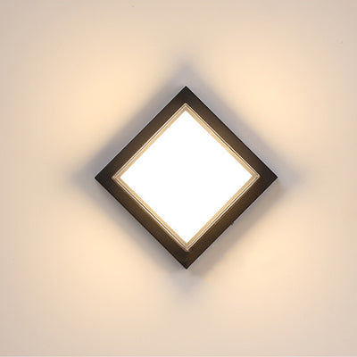 Modern Minimalist Round Square Aluminum Acrylic LED Flush Mount Ceiling Light For Hallway