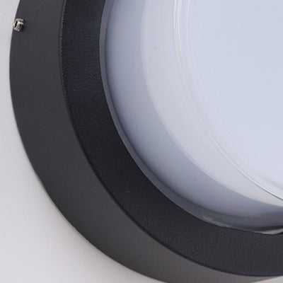 Modern Minimalist Round Square Aluminum Acrylic LED Flush Mount Ceiling Light For Hallway