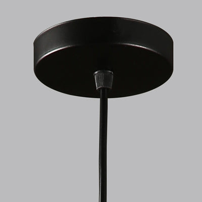 Lámpara colgante moderna minimalista de cono triangular de hierro y aluminio de 1 luz para comedor 