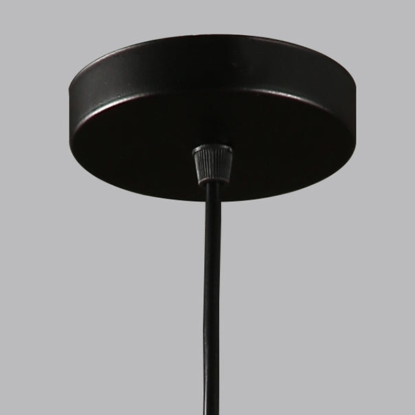 Lámpara colgante moderna minimalista de cono triangular de hierro y aluminio de 1 luz para comedor 