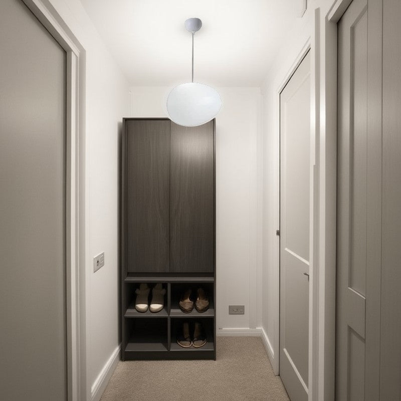 Modern Minimalist Pebble Acrylic Resin 1-Light Pendant Light For Living Room