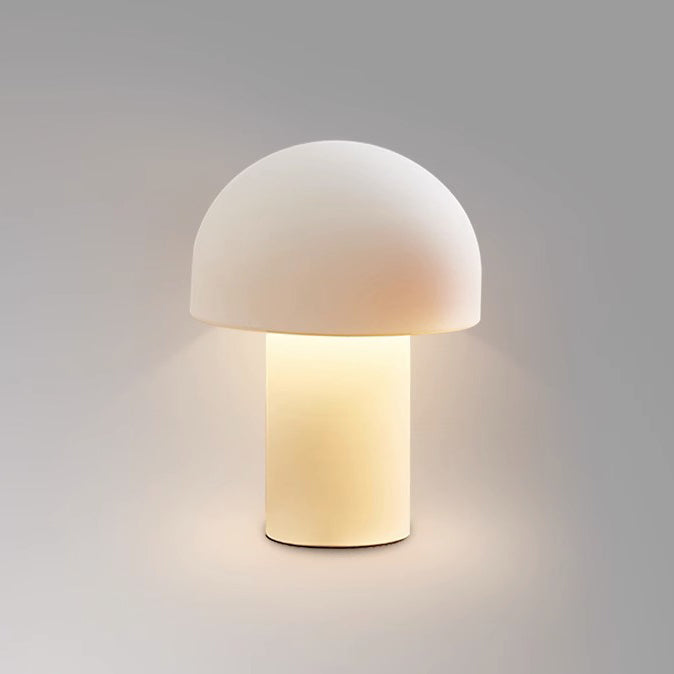 Moderne minimalistische Pilz-Eisen-Acryl 1-Licht-Tischlampe für das Schlafzimmer 