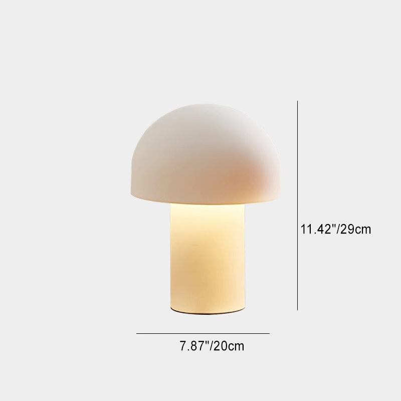 Modern Minimalist Mushroom Iron Acrylic 1-Light Table Lamp For Bedroom