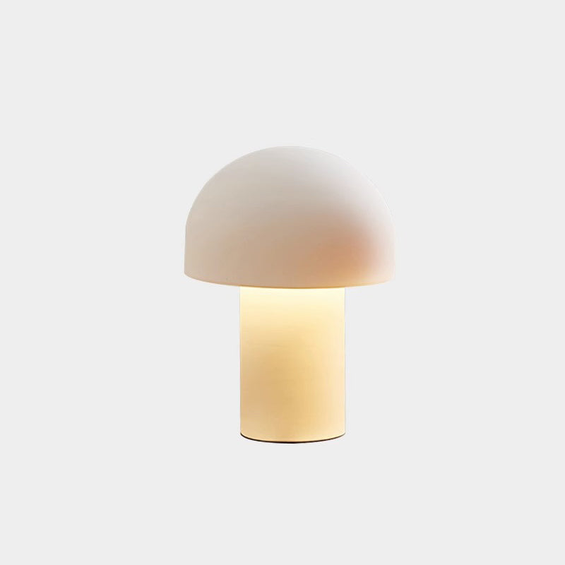 Moderne minimalistische Pilz-Eisen-Acryl 1-Licht-Tischlampe für das Schlafzimmer 