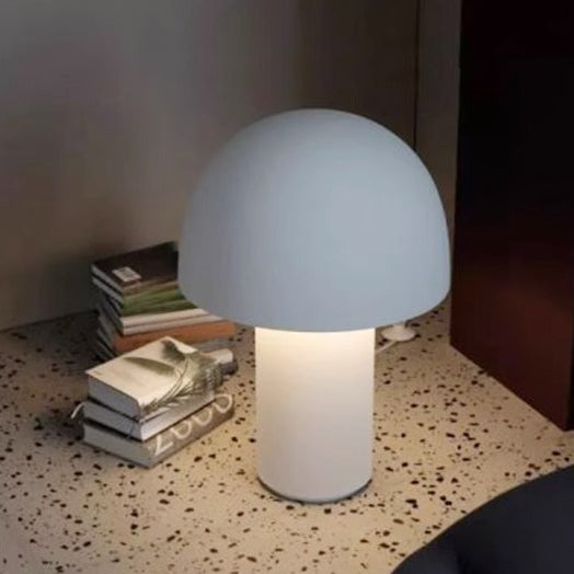 Modern Minimalist Mushroom Iron Acrylic 1-Light Table Lamp For Bedroom