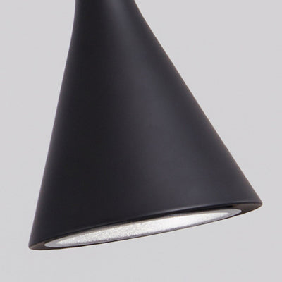 Modern Minimalist Conical Triangular Aluminum Iron 1-Light Pendant Light For Bedroom