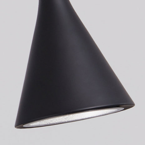 Modern Minimalist Conical Triangular Aluminum Iron 1-Light Pendant Light For Bedroom