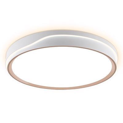 Modern Minimalist Round Square Rectangular Acrylic Iron LED Flush Mount Ceiling Light For Bedroom
