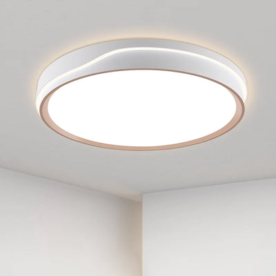 Modern Minimalist Round Square Rectangular Acrylic Iron LED Flush Mount Ceiling Light For Bedroom