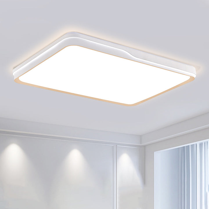 Moderne minimalistische runde quadratische rechteckige Acryl-Eisen-LED-Deckenleuchte für das Schlafzimmer 