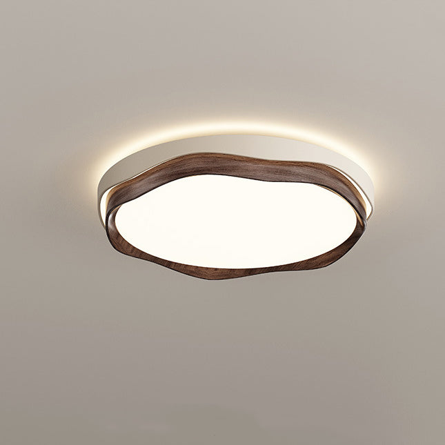 Lumière de plafond LED encastrée en fer acrylique rectangulaire ronde carrée vintage traditionnelle pour chambre 