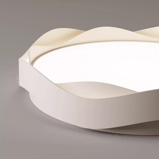 Moderne minimalistische runde Spitzen-Eisen-Acryl-LED-Deckenleuchte für das Schlafzimmer 