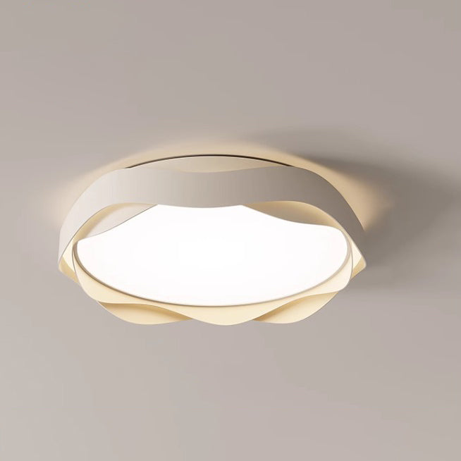 Moderne minimalistische runde Spitzen-Eisen-Acryl-LED-Deckenleuchte für das Schlafzimmer 