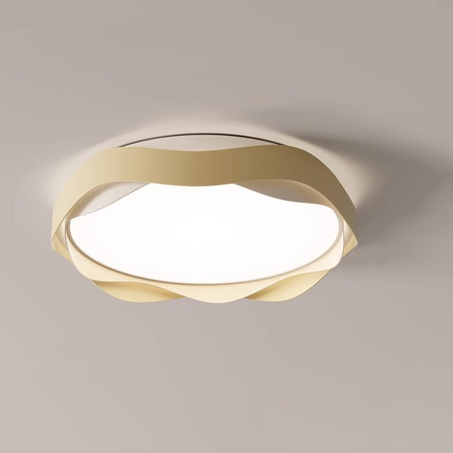 Moderne minimalistische runde Spitzen-Eisen-Acryl-LED-Deckenleuchte für das Schlafzimmer 