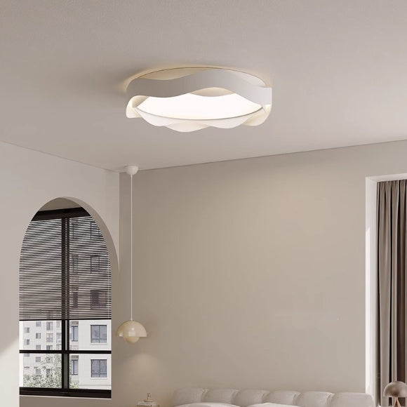 Moderne minimalistische runde Spitzen-Eisen-Acryl-LED-Deckenleuchte für das Schlafzimmer 