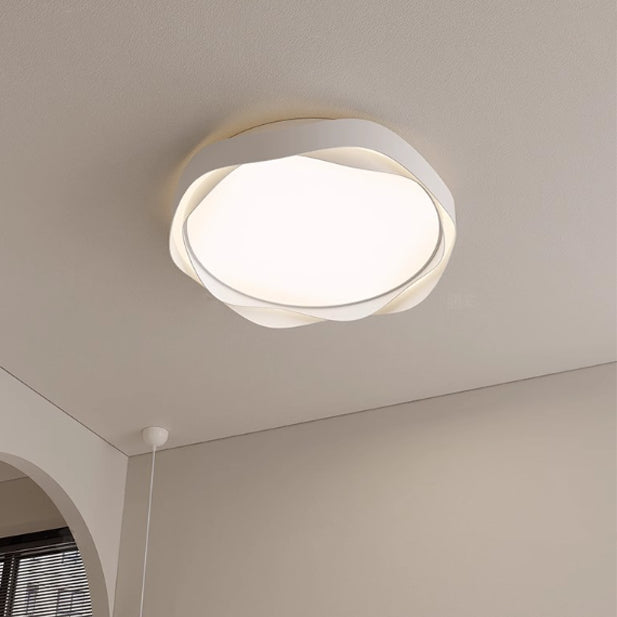 Moderne minimalistische runde Spitzen-Eisen-Acryl-LED-Deckenleuchte für das Schlafzimmer 