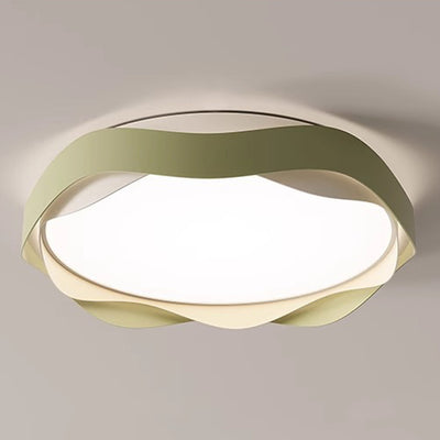 ضوء سقف LED مثبت بمساحة مستديرة من الحديد الأكريليكي بتصميم حديث وبسيط لغرفة النوم 