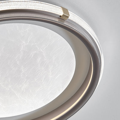 Luz de techo empotrada LED de aluminio acrílico redonda de simplicidad moderna para dormitorio 