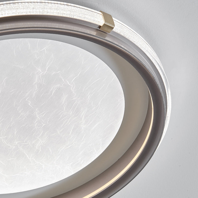 Luz de techo empotrada LED de aluminio acrílico redonda de simplicidad moderna para dormitorio 