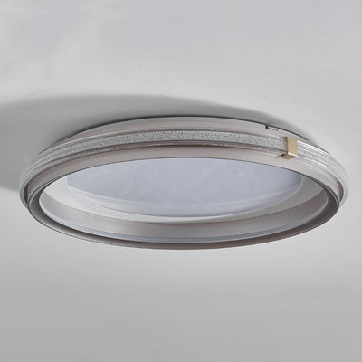Luz de techo empotrada LED de aluminio acrílico redonda de simplicidad moderna para dormitorio 