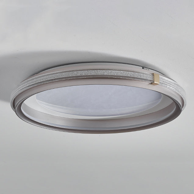 Luz de techo empotrada LED de aluminio acrílico redonda de simplicidad moderna para dormitorio 
