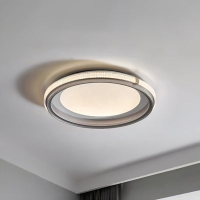 Luz de techo empotrada LED de aluminio acrílico redonda de simplicidad moderna para dormitorio 