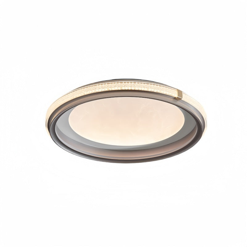 Luz de techo empotrada LED de aluminio acrílico redonda de simplicidad moderna para dormitorio 