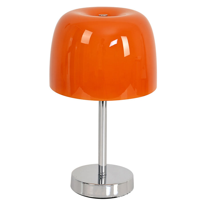 Lampe de table LED en verre cylindrique champignon minimaliste moderne pour chambre 