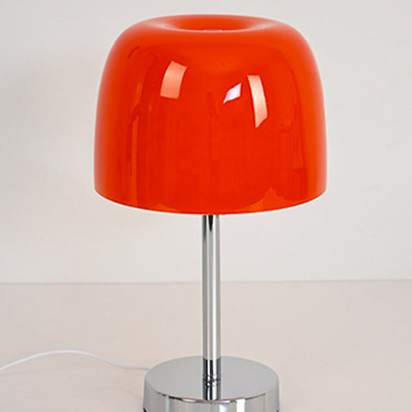 Lampe de table LED en verre cylindrique champignon minimaliste moderne pour chambre 