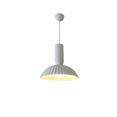 Lámpara colgante LED de resina y yeso en forma de media luna moderna minimalista para comedor 