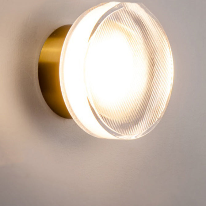 Zeitgenössische skandinavische runde zylindrische Eisen-Acryl-LED-Deckenleuchte für das Schlafzimmer 