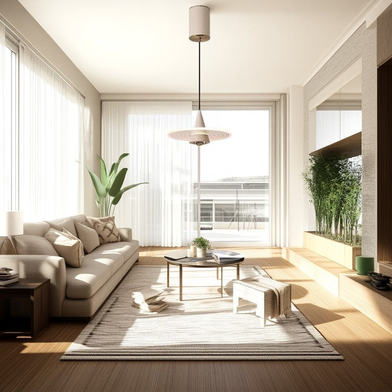 Modern Minimalist Triangular Ring Cylinder Hardware Acrylic LED Pendant Light For Bedroom