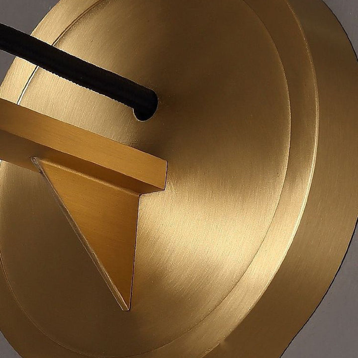 Moderne Art Déco Zylindrische Kupfer Kristall 1-Licht Wandleuchte für den Flur 