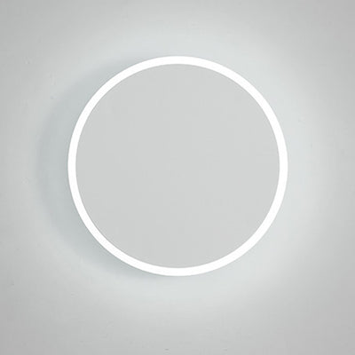 Modern Minimalist Round Tech Iron Acrylic LED Wall Sconce Lamp For Bedroom