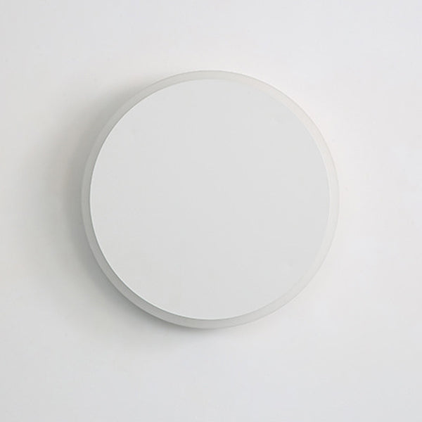 Modern Minimalist Round Tech Iron Acrylic LED Wall Sconce Lamp For Bedroom