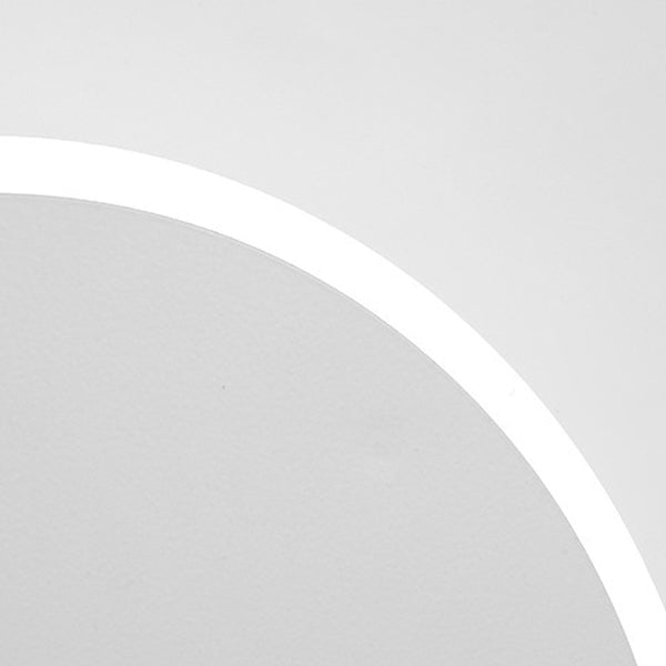 Modern Minimalist Round Tech Iron Acrylic LED Wall Sconce Lamp For Bedroom