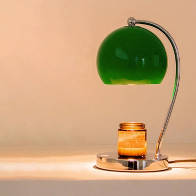 Contemporary Scandinavian Spherical Shape Iron Glass 1-Light Melting Wax Table Lamp For Bedroom