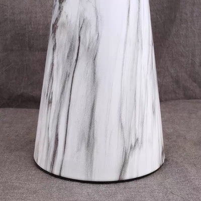 Contemporary Scandinavian Trapezoidal Base PVC Fabric Iron 1-Light Table Lamp For Bedroom