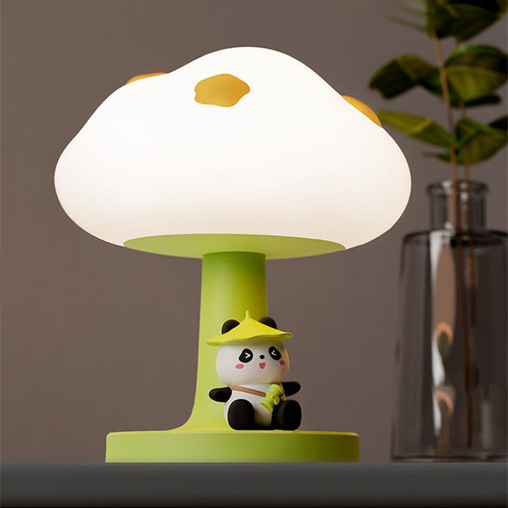 Lámpara de mesa LED de silicona con forma de nube para niños creativos contemporáneos de ABS y PVC para el dormitorio 