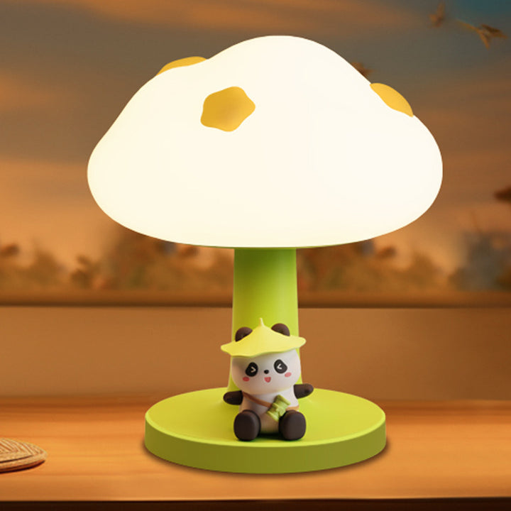 Zeitgenössische kreative Kinder Wolkenform Silikon ABS PVC LED Tischlampe für das Schlafzimmer 