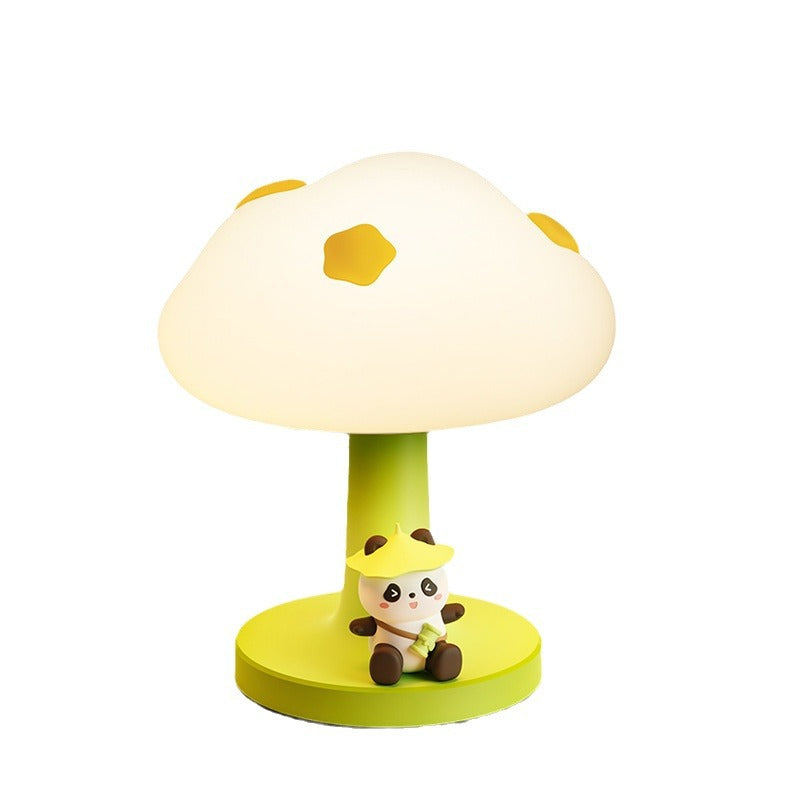 Zeitgenössische kreative Kinder Wolkenform Silikon ABS PVC LED Tischlampe für das Schlafzimmer 